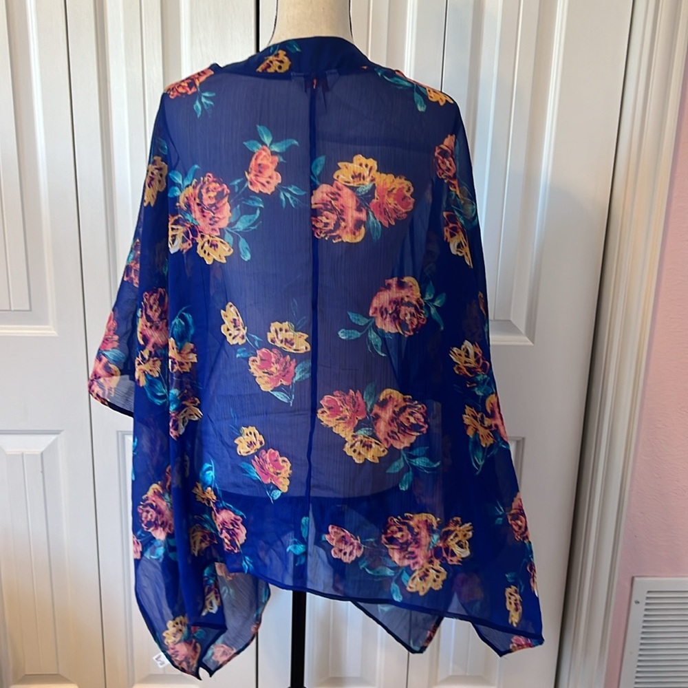 Royal Blue kimono- XXL - Picture 4 of 6